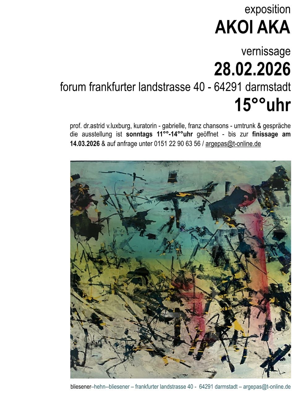 Solo exhibition in Darmstadt